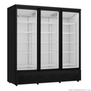 Thermaster 1500L 3 Door Supermarket Freezer Black LG-1500BGBMF