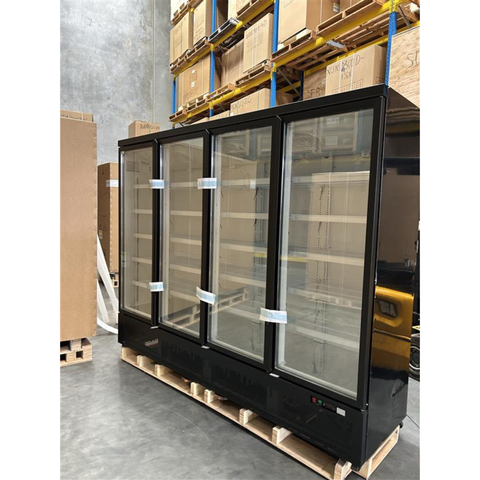 CLEARANCE - Thermaster Four Door Supermarket Fridge Black - LG-2200BGBM-QLD152