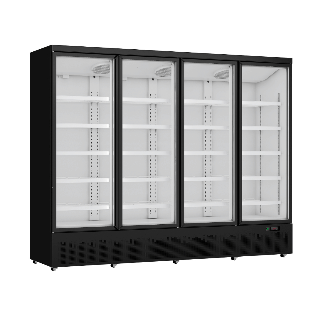 CLEARANCE - Thermaster Four Door Supermarket Fridge Black - LG-2200BGBM-QLD152