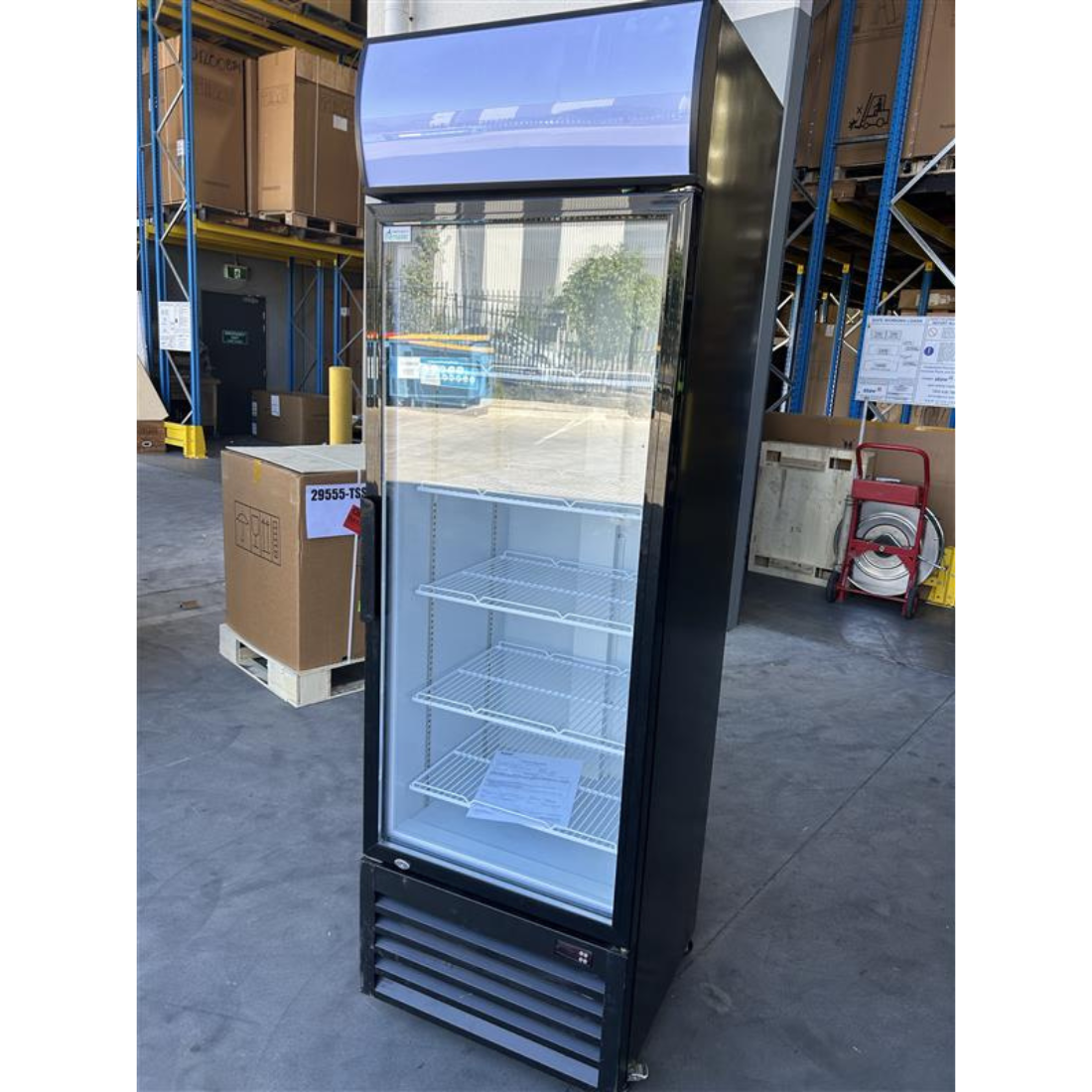 CLEARANCE - Thermaster Single Glass Door Colourbond Upright Drink Fridge - LG-370BP-QLD138