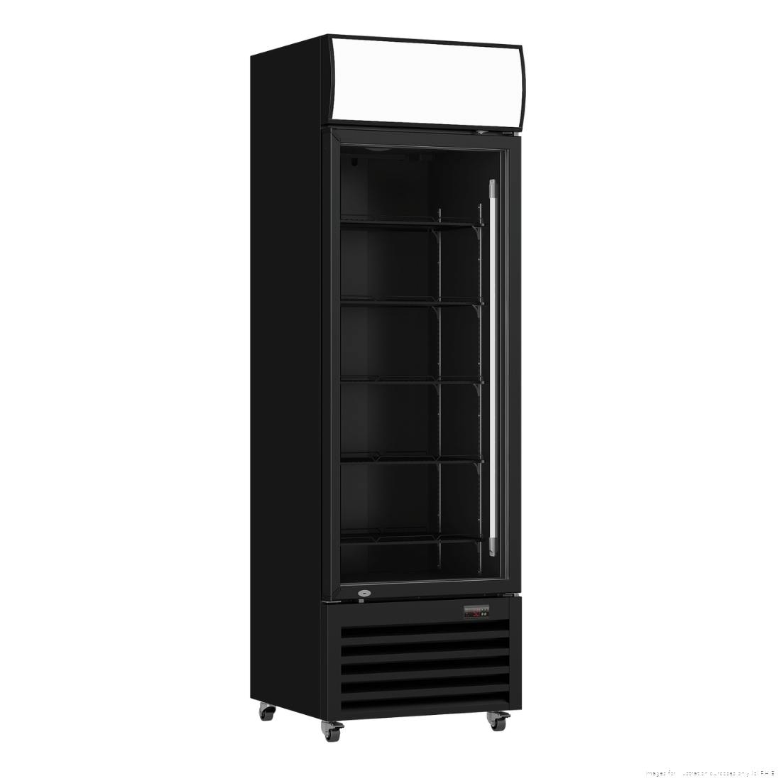 CLEARANCE - Thermaster Single Glass Door Colourbond Upright Drink Fridge - LG-370BP-QLD131