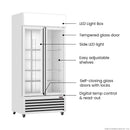 Thermaster 580L Double Glass Door Colourbond Upright Drink Fridge LG-580P