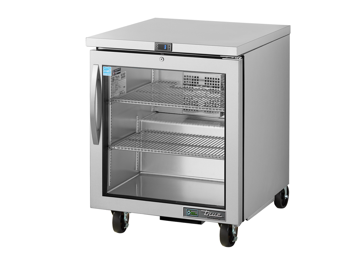 TRUE 1 Right-Hinged Glass Door Undercounter Refrigerator 700mm Width - TUC-27G-HC-FGD01 RH