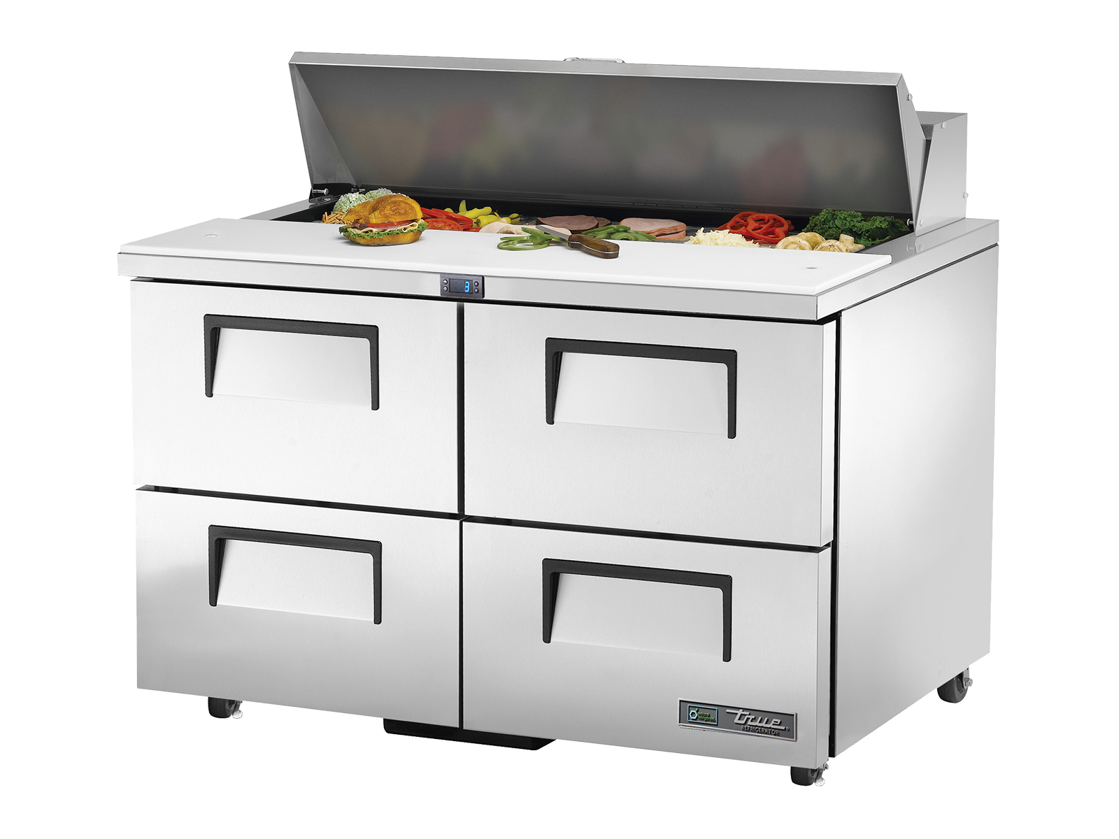 TRUE 4 Drawer Sandwich/Salad Fridge 1220mm Width - TSSU-48-12D-4-HC