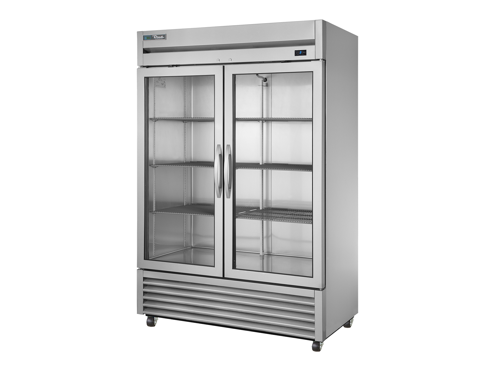 TRUE 2 Reach-In Glass Swing Door Refrigerator - T-49G-HC-FGD01