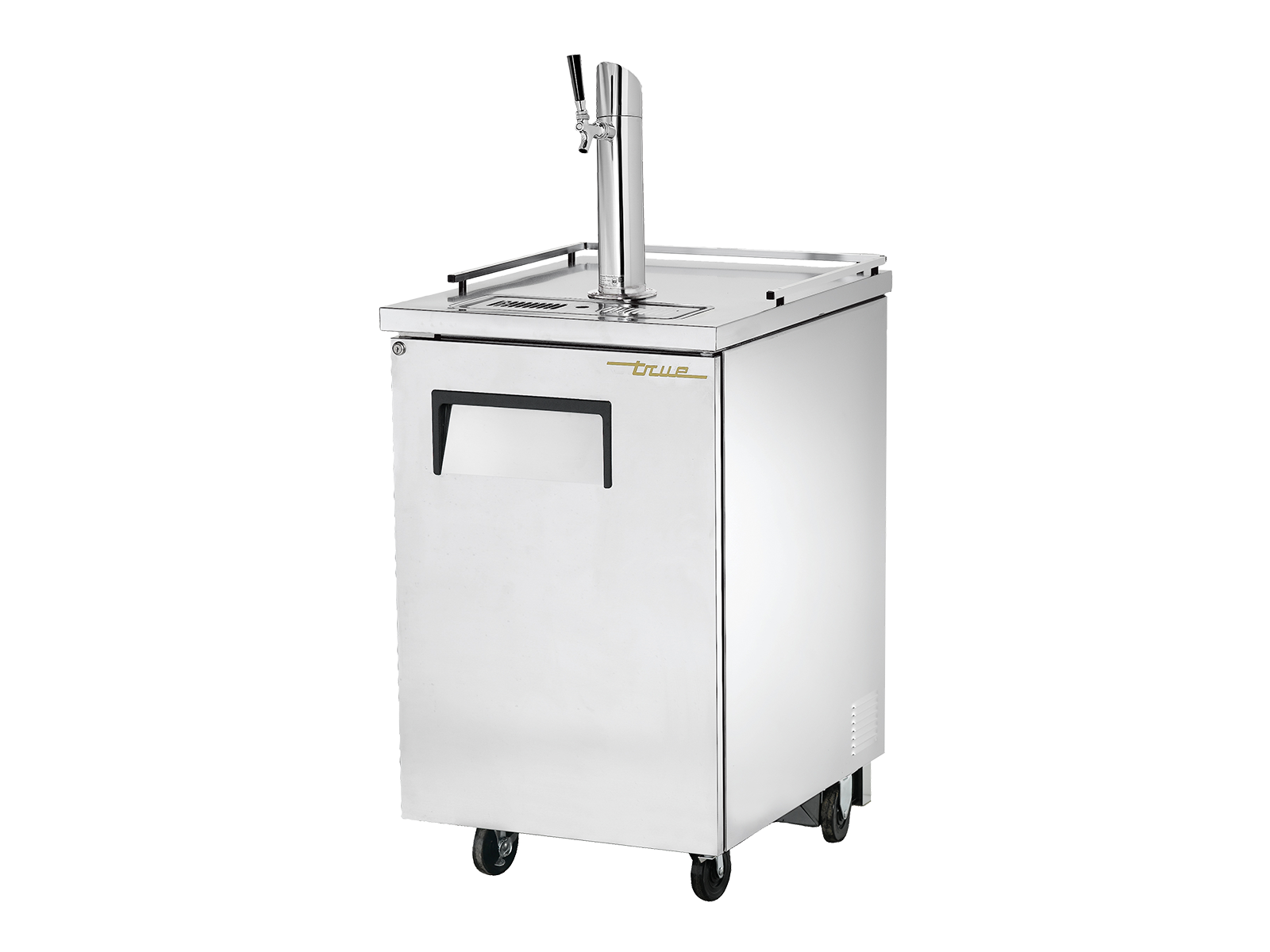 TRUE Solid Swing Door Stainless Steel Direct Draw Beer Dispenser - TDD-1-S-HC