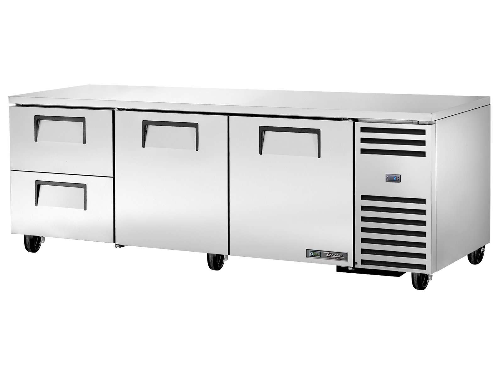TRUE 2 Solid Door 2 Drawer Undercounter Refrigerator - TUC-93D-2-HC