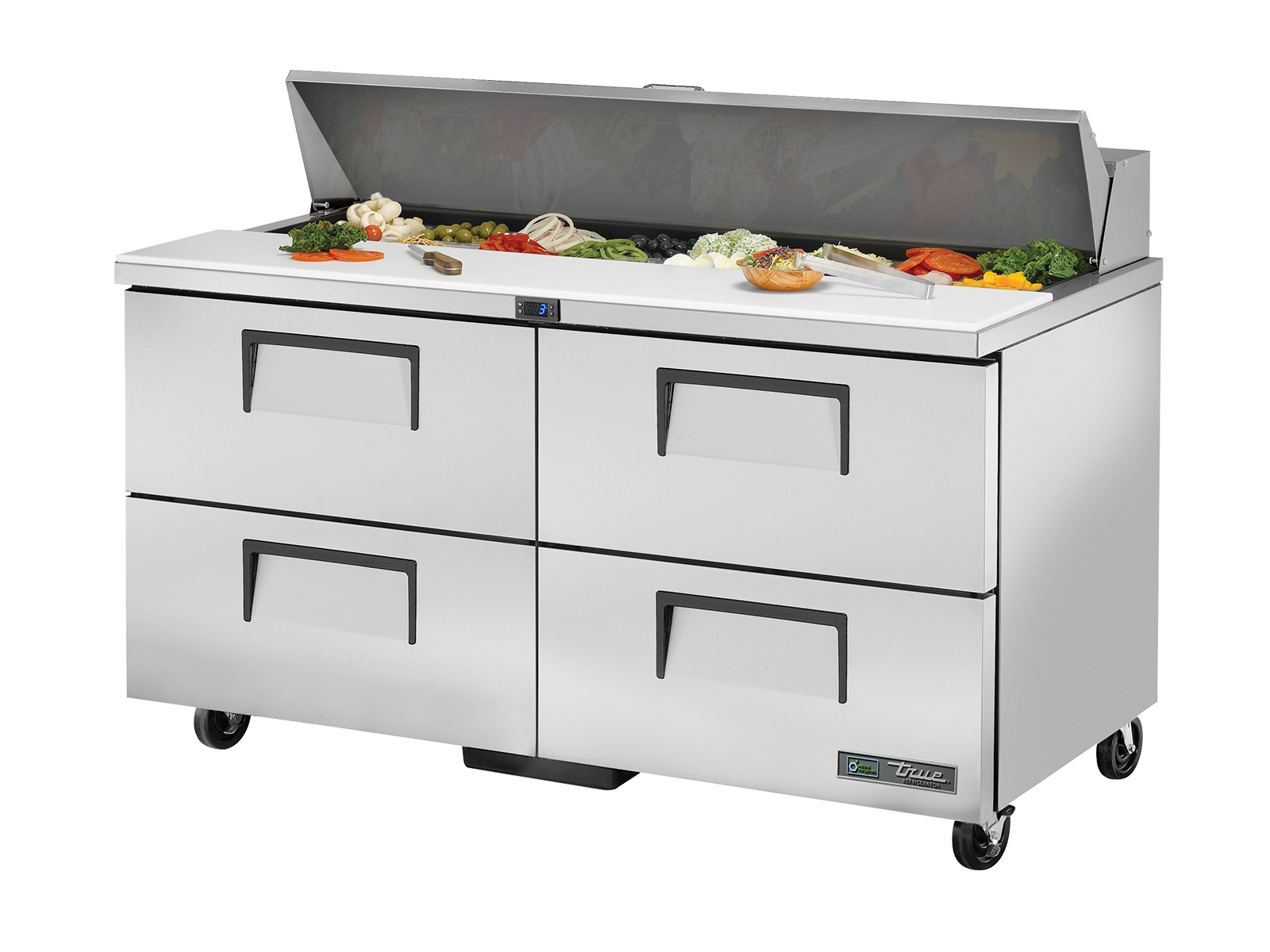 TRUE 4 Drawer Sandwich/Salad Fridge 1530mm Width - TSSU-60-16D-4-HC