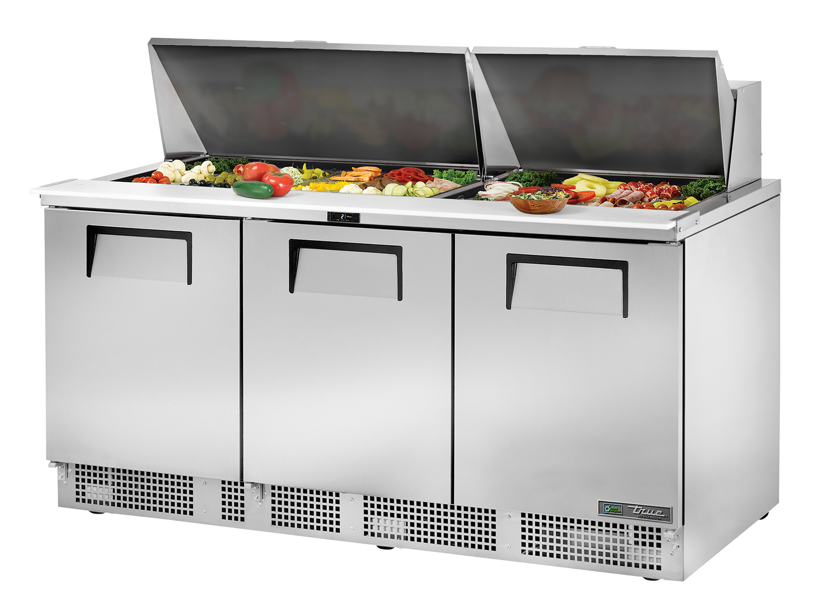 TRUE 3 Door Food Prep Fridge - TFP-72-30M-HC