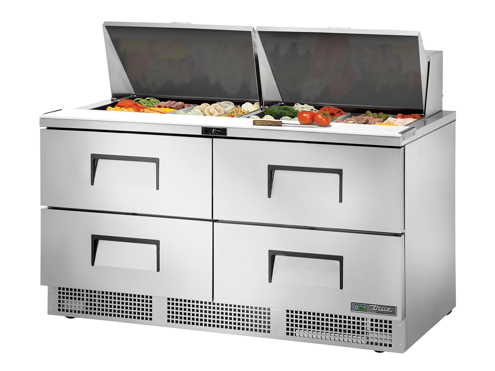 TRUE 4 Drawer Food Prep Fridge 1620mm Width - TFP-64-24M-D-4-HC