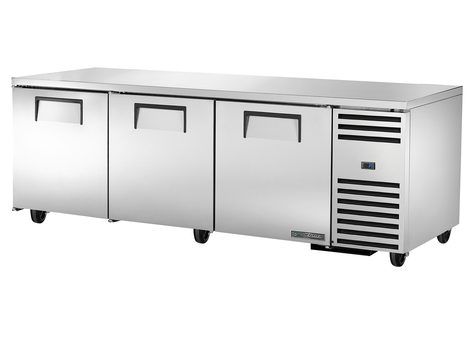 TRUE 3 Solid Door Undercounter Refrigerator - TUC-93-HC