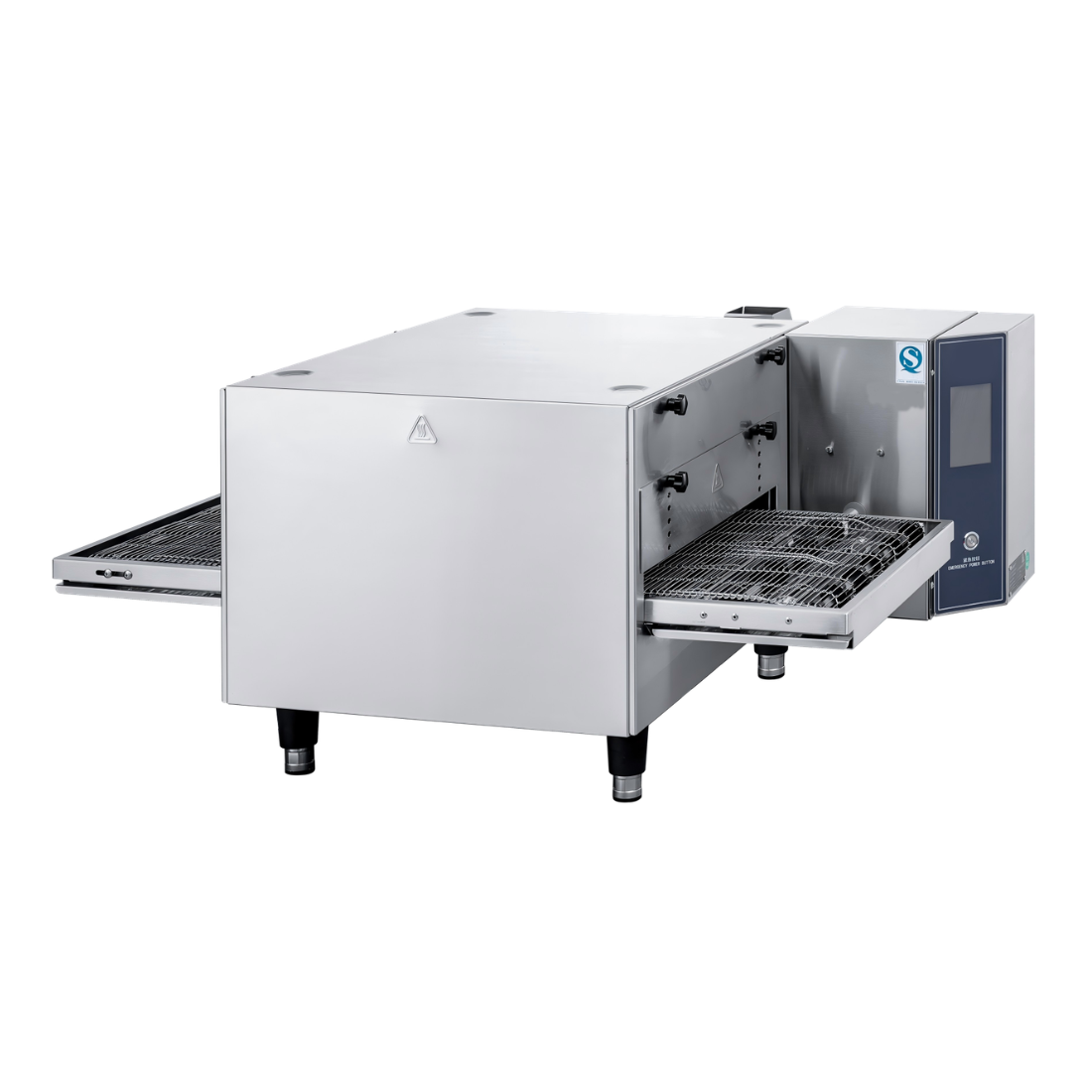BakerMax 16 inch Belt Electric Conveyor Pizza Oven with Built-in Catalytic Fume Module - NTE-1620-T