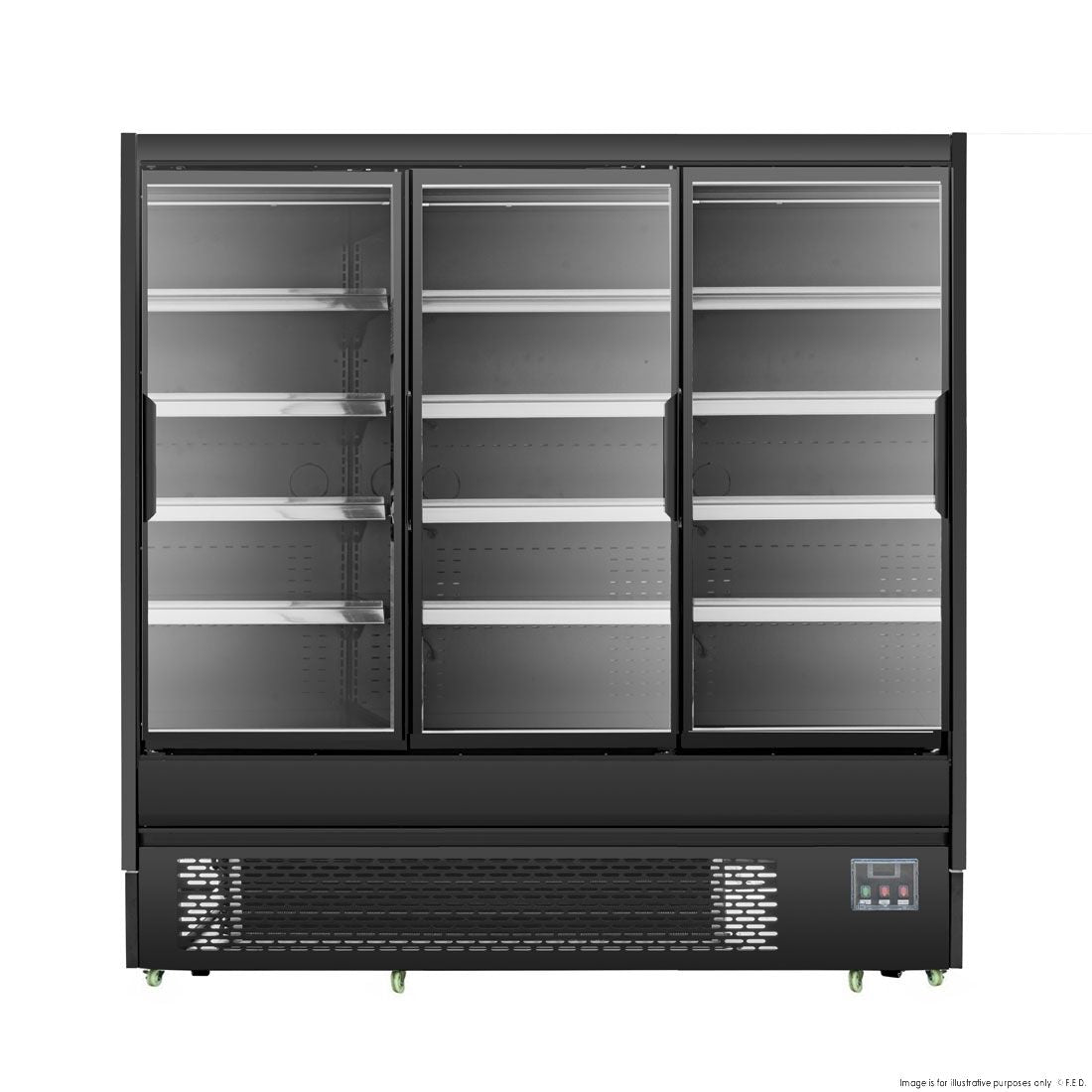 F.E.D Bonvue 4 Shelves Open Chiller With Tempered Glass Doors