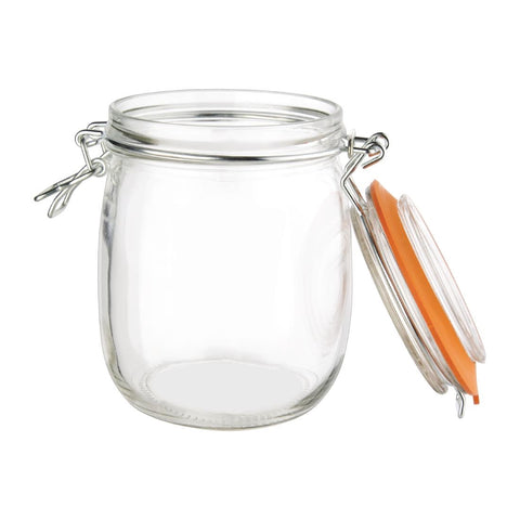 Vogue Clip Top Preserve Jars 750ml - P491