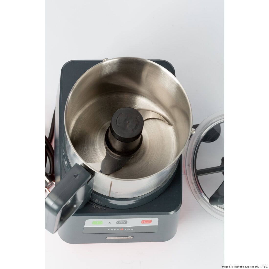 Dito Sama Prep4You Cutter Mixer Food Processor 1 Speed 2.6L Copolyester Bowl P4U-PS2