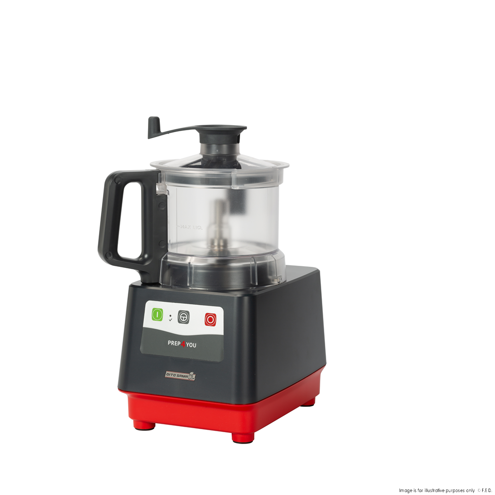 Dito Sama Prep4You Cutter Mixer Food Processor 1 Speed 2.6L Copolyester Bowl P4U-PS2