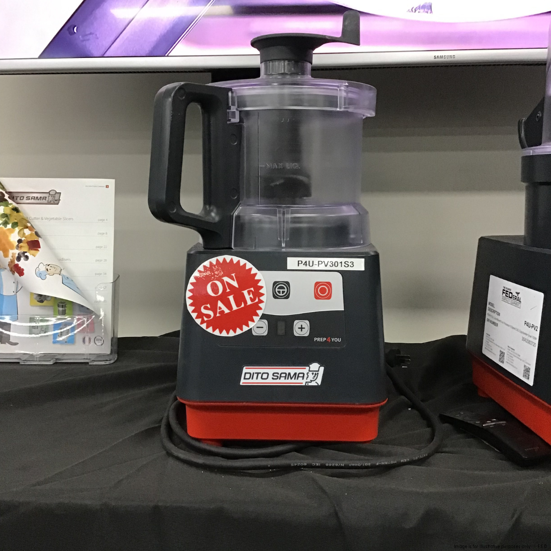 CLEARANCE - Dito Sama PREP4YOU Combination Cutter/Slicer 9 Speeds 3.6L Stainless Steel Bowl - P4U-PV301S3-VIC1058