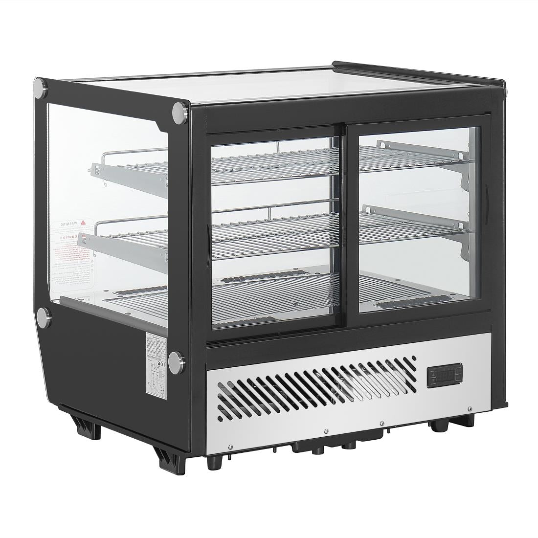 Polar G-Series Counter Display Merchandiser Square Glass - 120Ltr - PG003-A