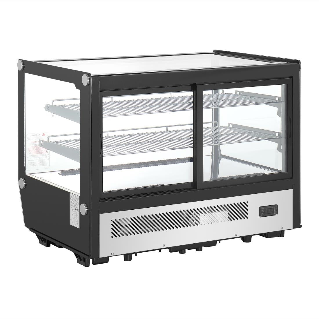 Polar G-Series Counter Display Merchandiser Square Glass - 160Ltr - PG004-A