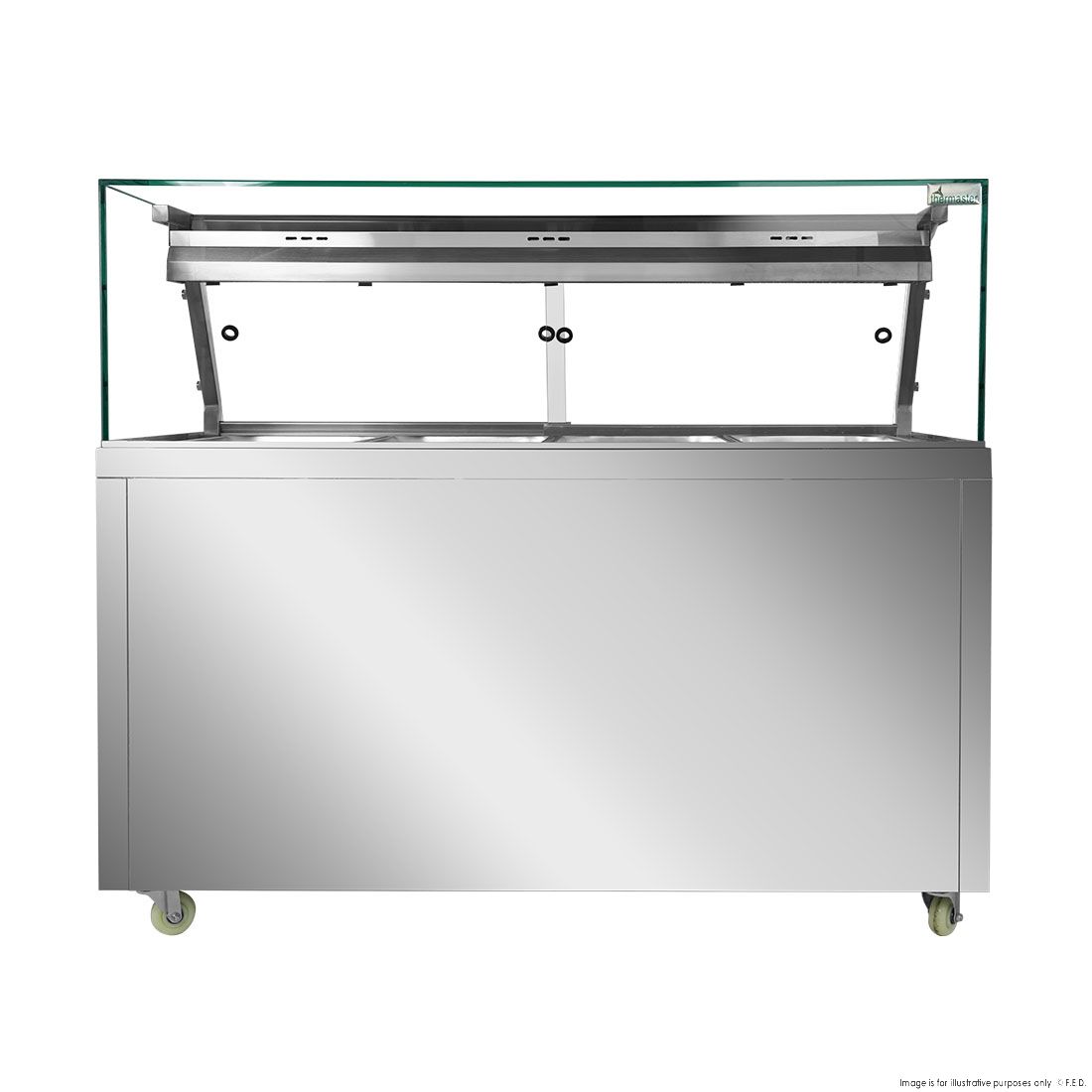 Thermaster Wet And Dry Bain Marie Display 4X1/1 GN Pans - PG150FG-XG