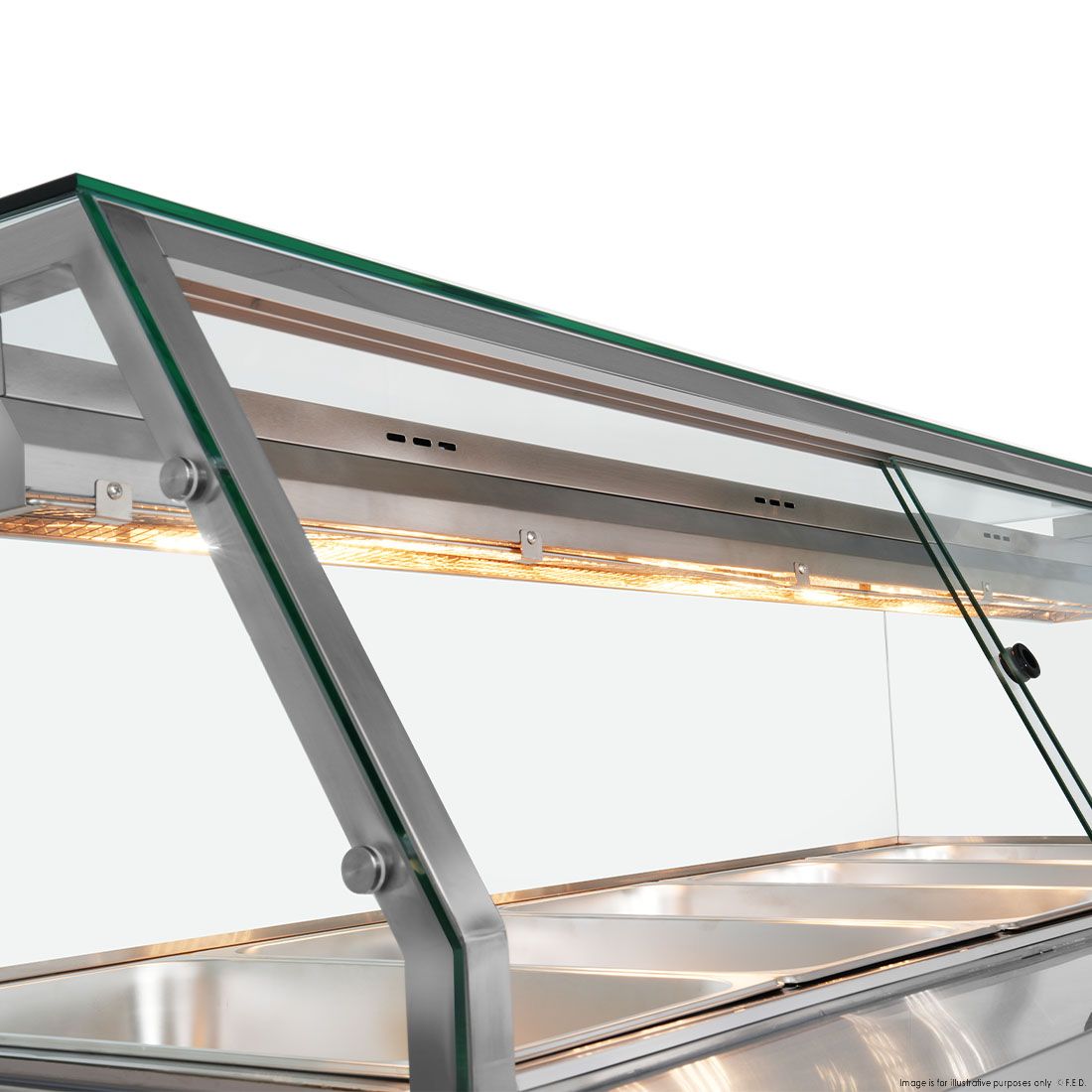 Thermaster Wet And Dry Bain Marie Display 4X1/1 GN Pans - PG150FG-XG