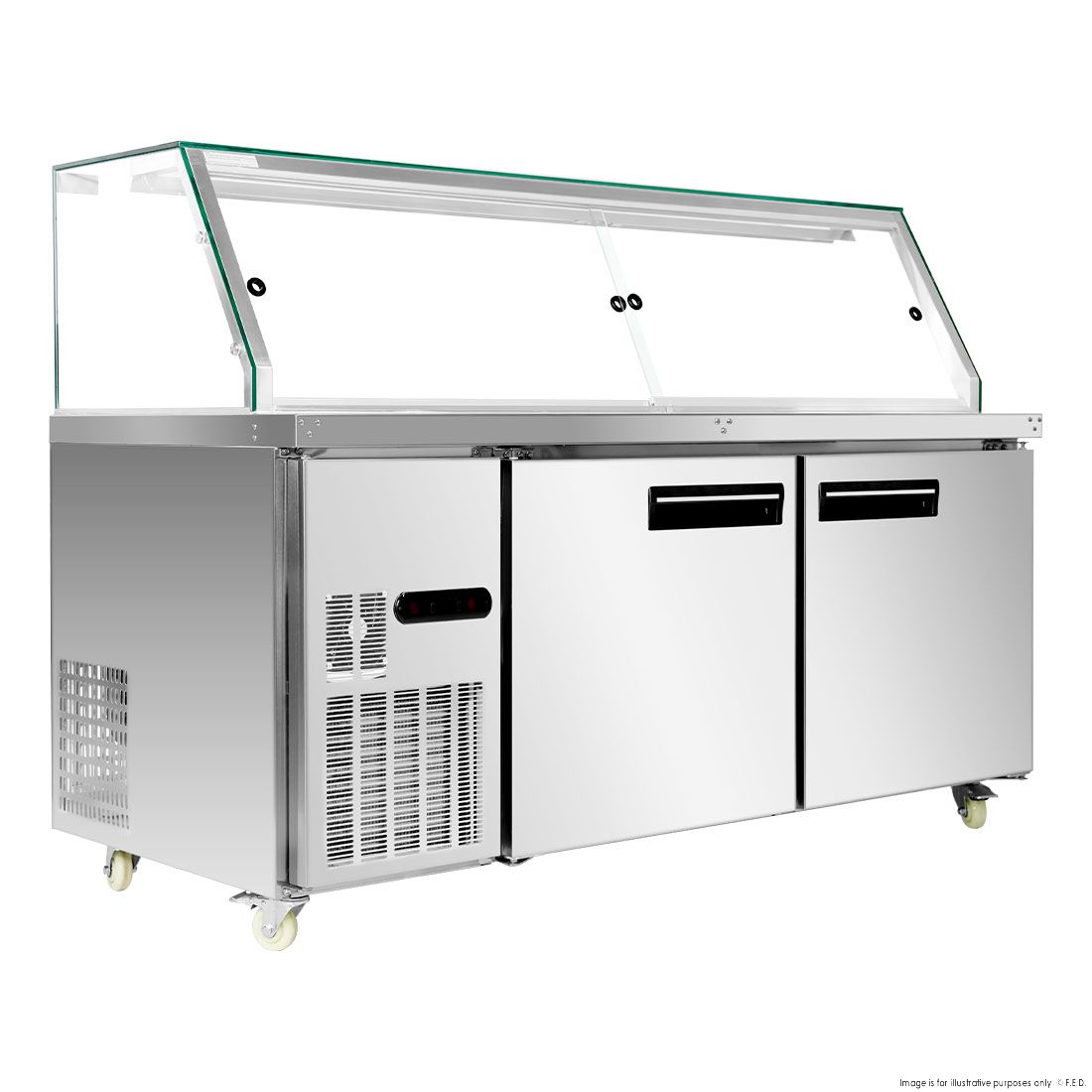 Thermaster Cold Salad & Noodle Bar 5X1/1 GN Pans - PG180FA-XG