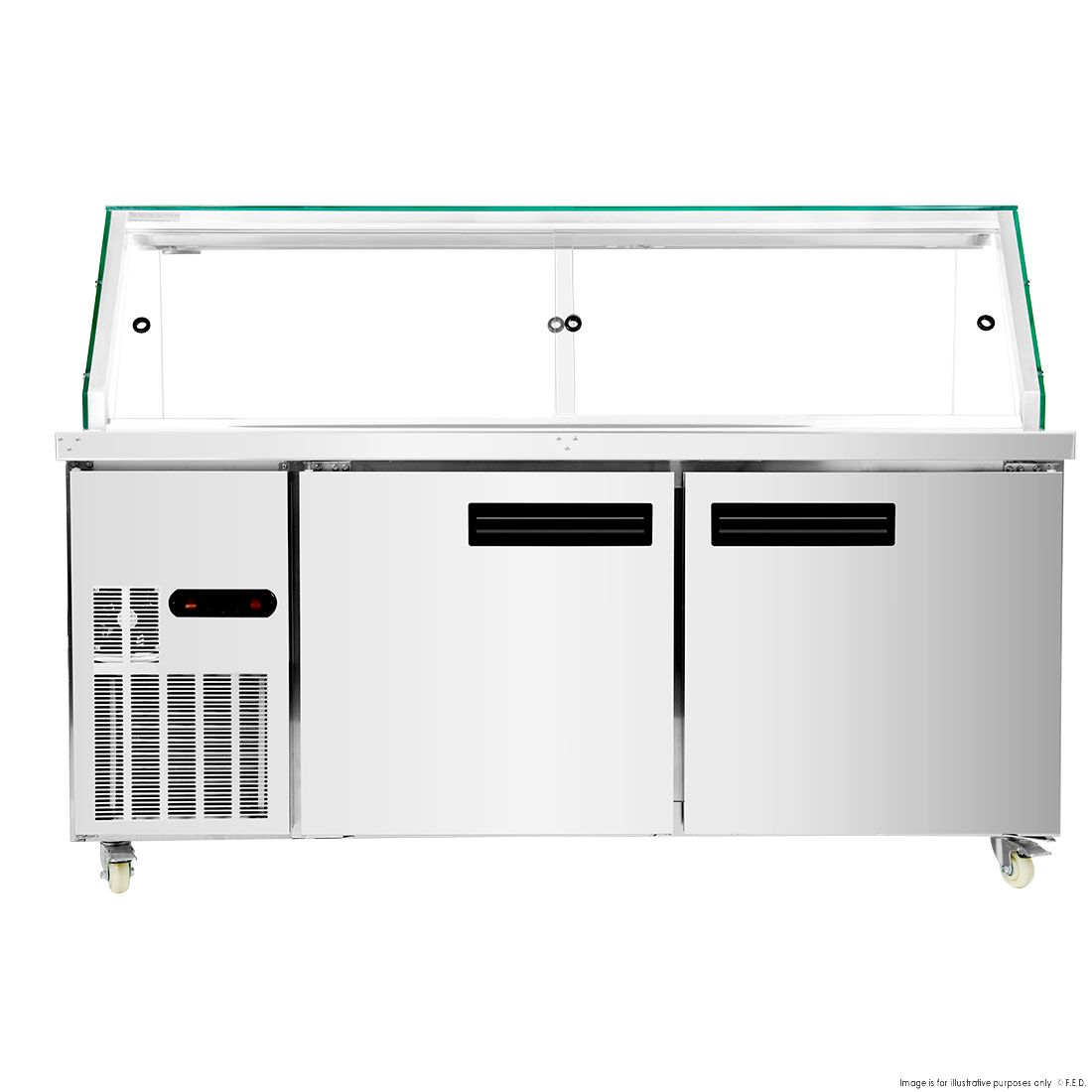 Thermaster Cold Salad & Noodle Bar 5X1/1 GN Pans - PG180FA-XG