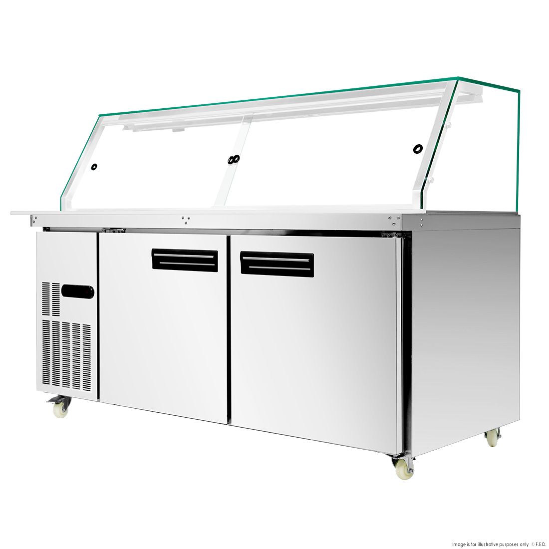 Thermaster Cold Salad & Noodle Bar 5X1/1 GN Pans - PG180FA-XG