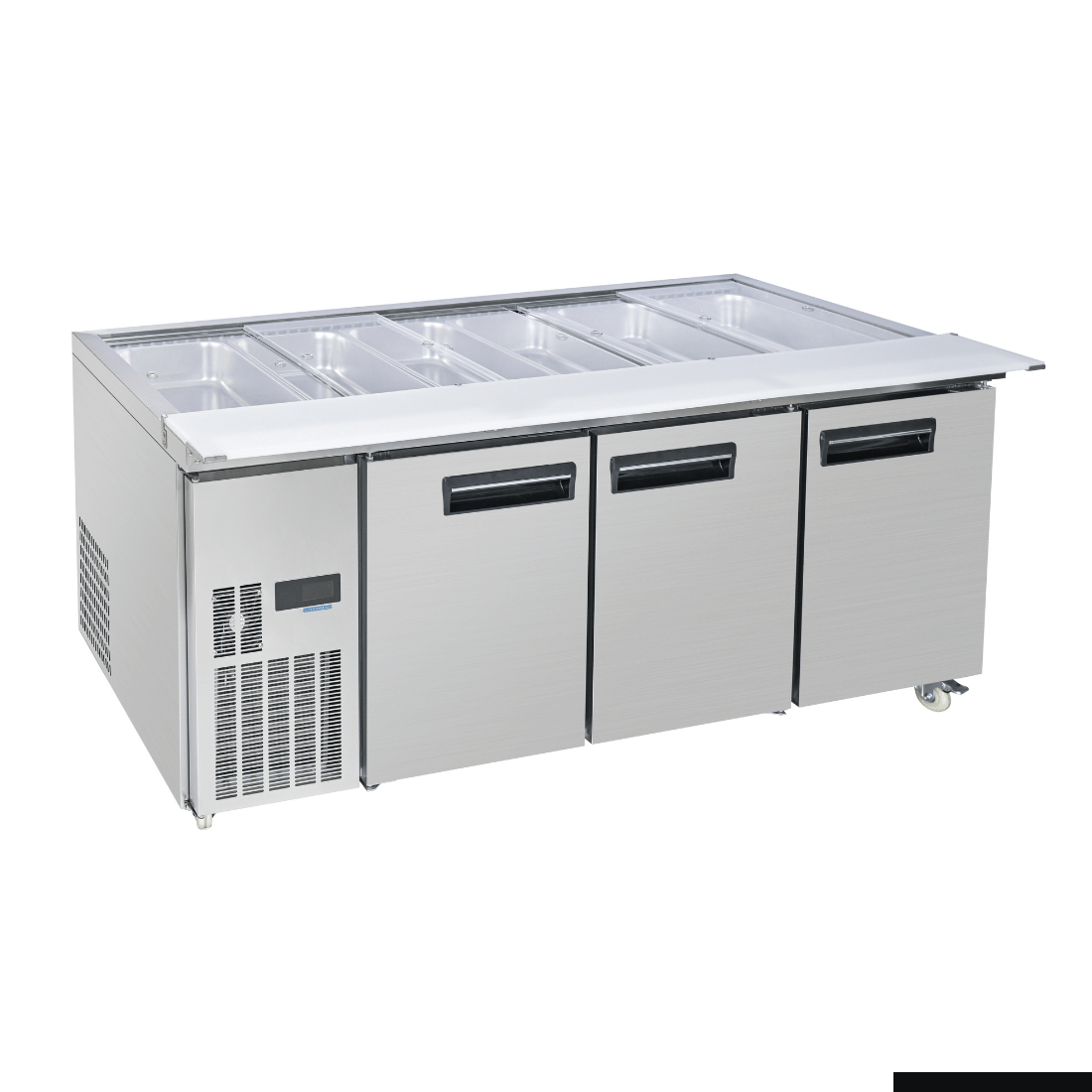 Thermaster Three Door Cold Bench Salad Station 6X1/1 GN Pans PG210FA-XB