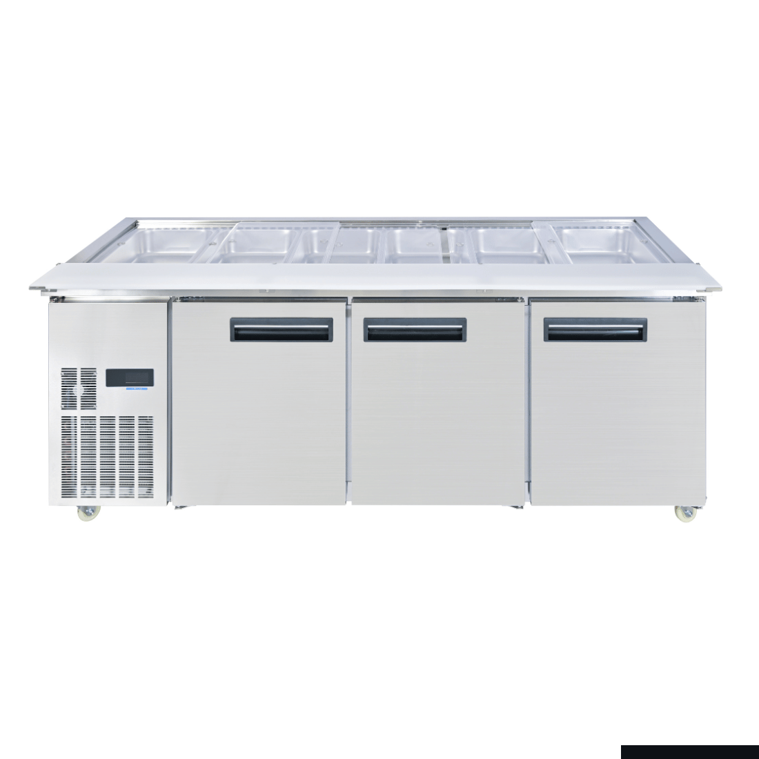 Thermaster Three Door Cold Bench Salad Station 6X1/1 GN Pans PG210FA-XB