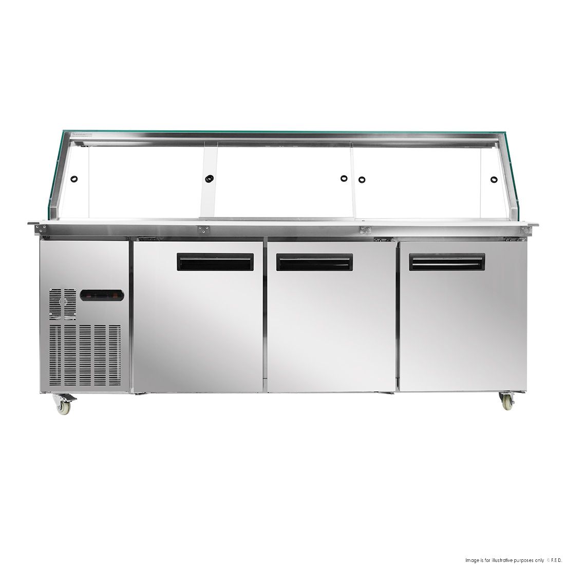 Thermaster Cold Salad & Noodle Bar 6X1/1 GN Pans - PG210FA-XG