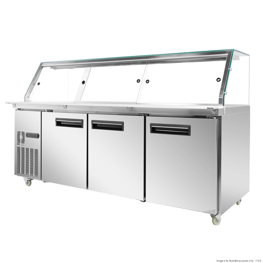 Thermaster Cold Salad & Noodle Bar 6X1/1 GN Pans - PG210FA-XG