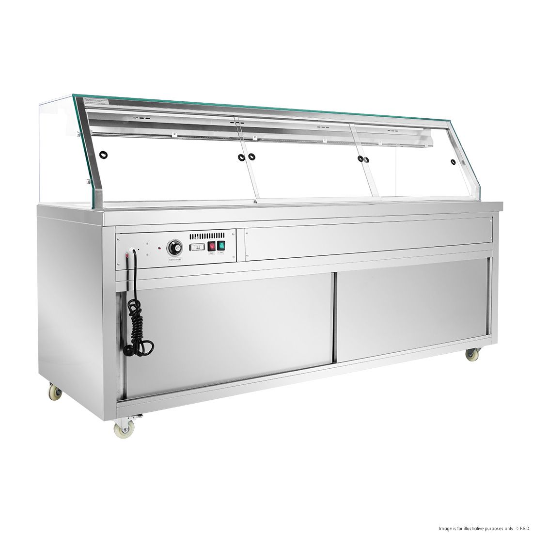 Thermaster Wet And Dry Bain Marie Display 6X1/1 GN Pans PG210FG-XG
