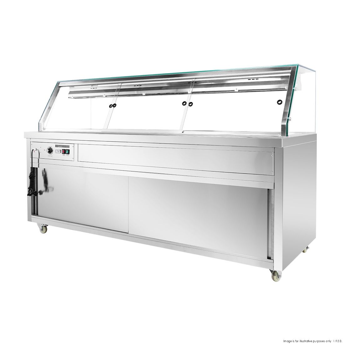 Thermaster Wet And Dry Bain Marie Display 6X1/1 GN Pans PG210FG-XG