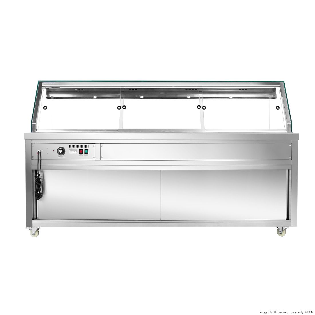 Thermaster Wet And Dry Bain Marie Display 6X1/1 GN Pans PG210FG-XG