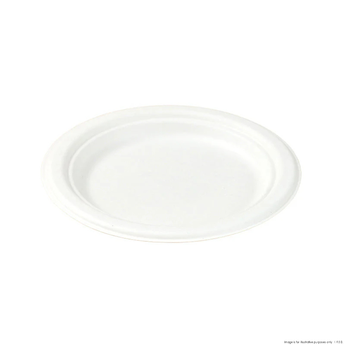 PakMax 7" Sugarcane Round Plate，Ø175*15.8mm - PL-R7