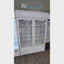 Thermaster 1200L Two Glass Door Colourbond Upright Drink Fridge White LG-1200P