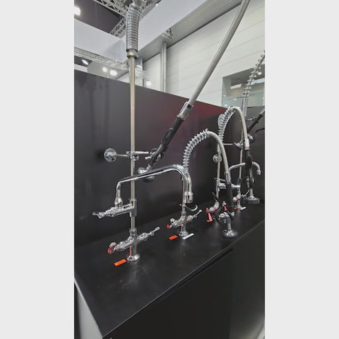 Sunmixer Pre Rinse Unit With Add-On Faucet And 305MM Swing Nozzle T98001-2