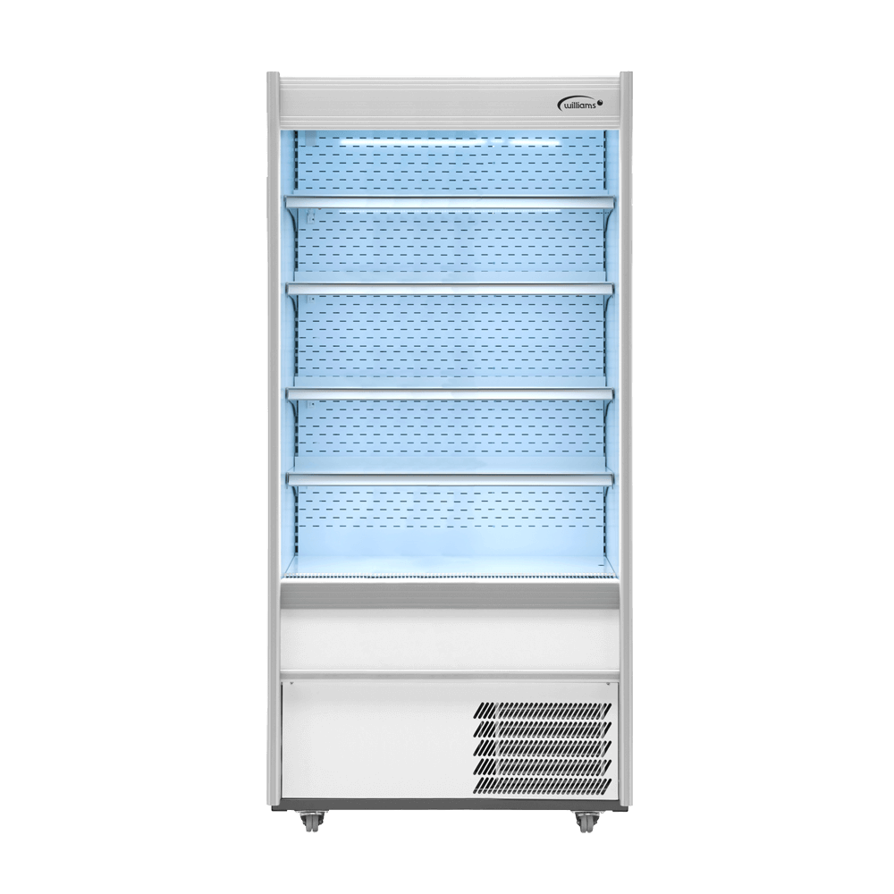 Williams M Series Nightblind Multideck Open Display Fridge White - 960mmW M100MTWCN