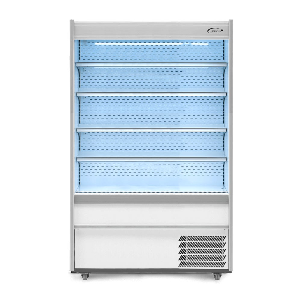 Williams M Series Nightblind Multideck Open Display Fridge White - 1250mmW M125MTWCN