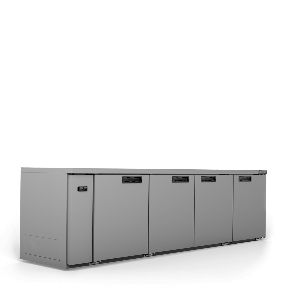 Williams Boronia - Four Door Stainless Steel Remote Back Bar Counter Display Refrigerator HB4RSS