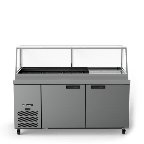 Williams Banksia - Three Door Stainless Steel  Prep Counter Refrigerator With Flat Blown Air Well - Without Canopy HSP5UBASS-000-N