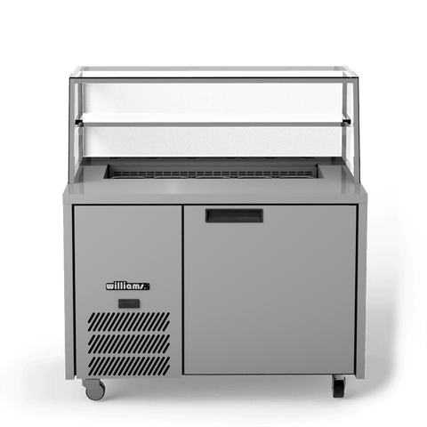 Williams Jade Sandwich - One Door Stainless SteelPrep Counter Refrigerator With Blown Air Well - Without Canopy HJ1SCBASS-000-N