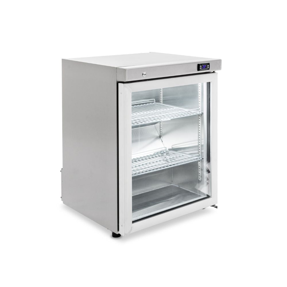 Williams Topaz Compact - One Door Counter Stainless Steel compact glass door Refrigerator HTM1GSHC