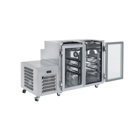 Williams Glass Chiller - Two Door Self Contained Glass Chiller Slimline with two shelves and left hand services FGC2U-L