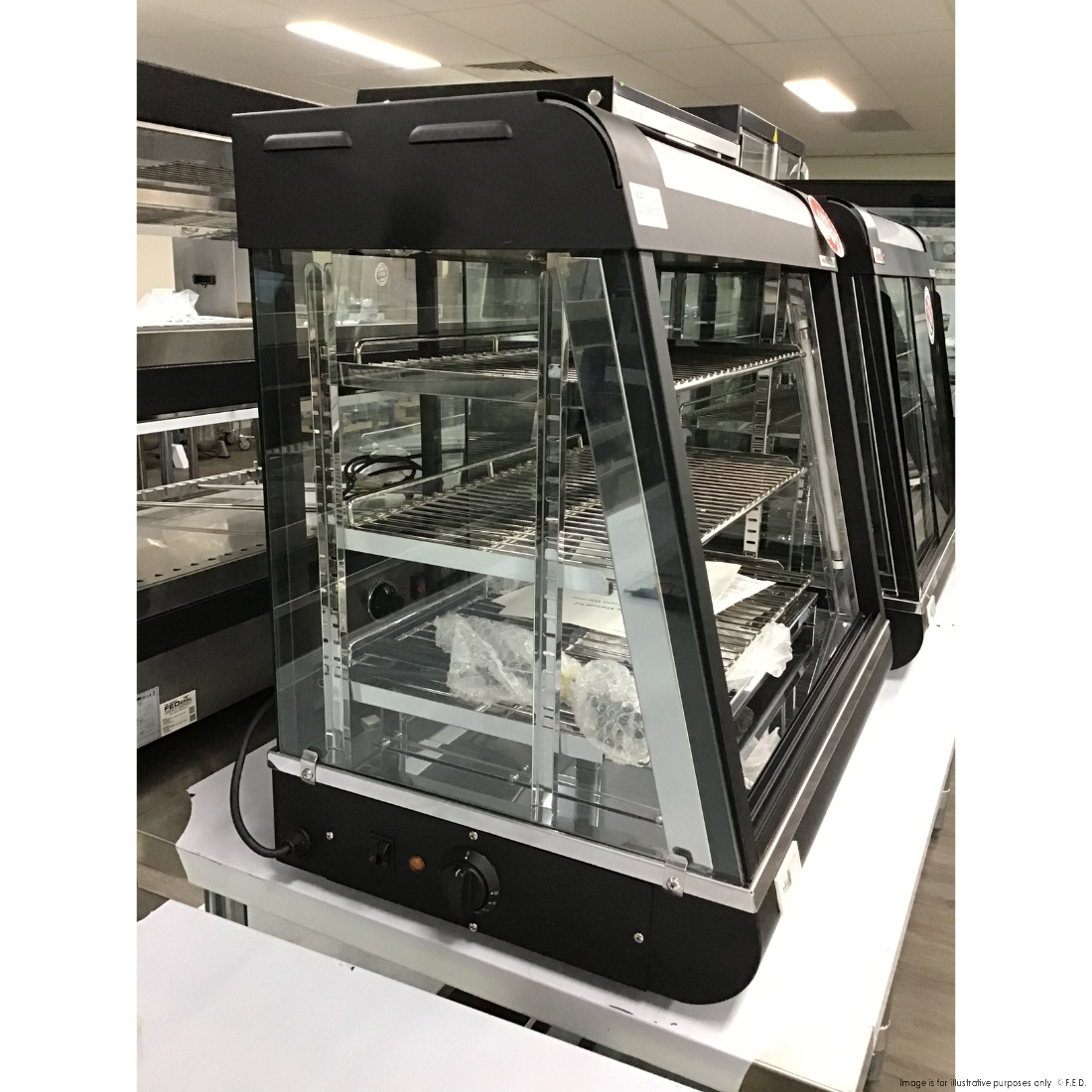 CLEARANCE - Benchstar Pie Warmer & Hot Food Display - PW-RT/660/TGE-VIC1062