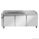 Thermaster Three Door Deluxe Pizza Prep Bench PWB200