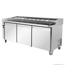 Thermaster Three Door Deluxe Pizza Prep Bench PWB200