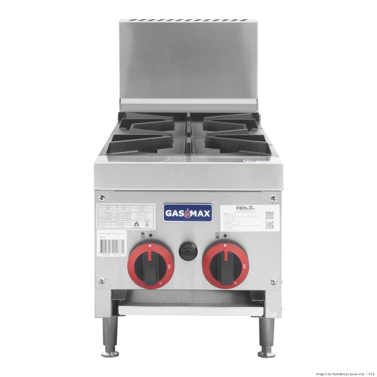 GasMAX Gas 2 Burner Cook Top RB-2ELPG