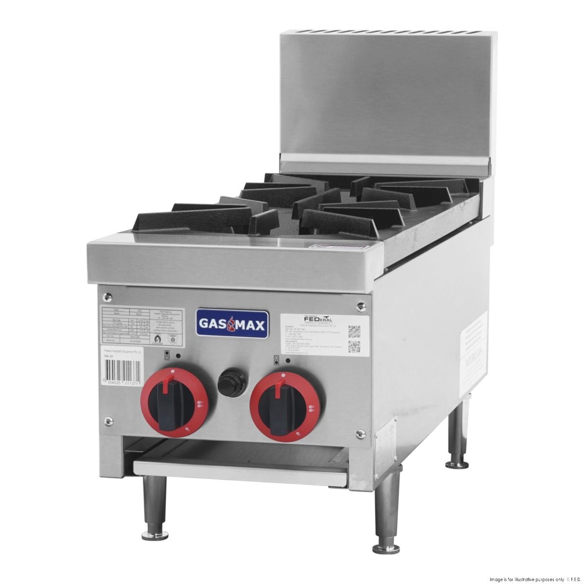 GasMAX Gas 2 Burner Cook Top RB-2ELPG